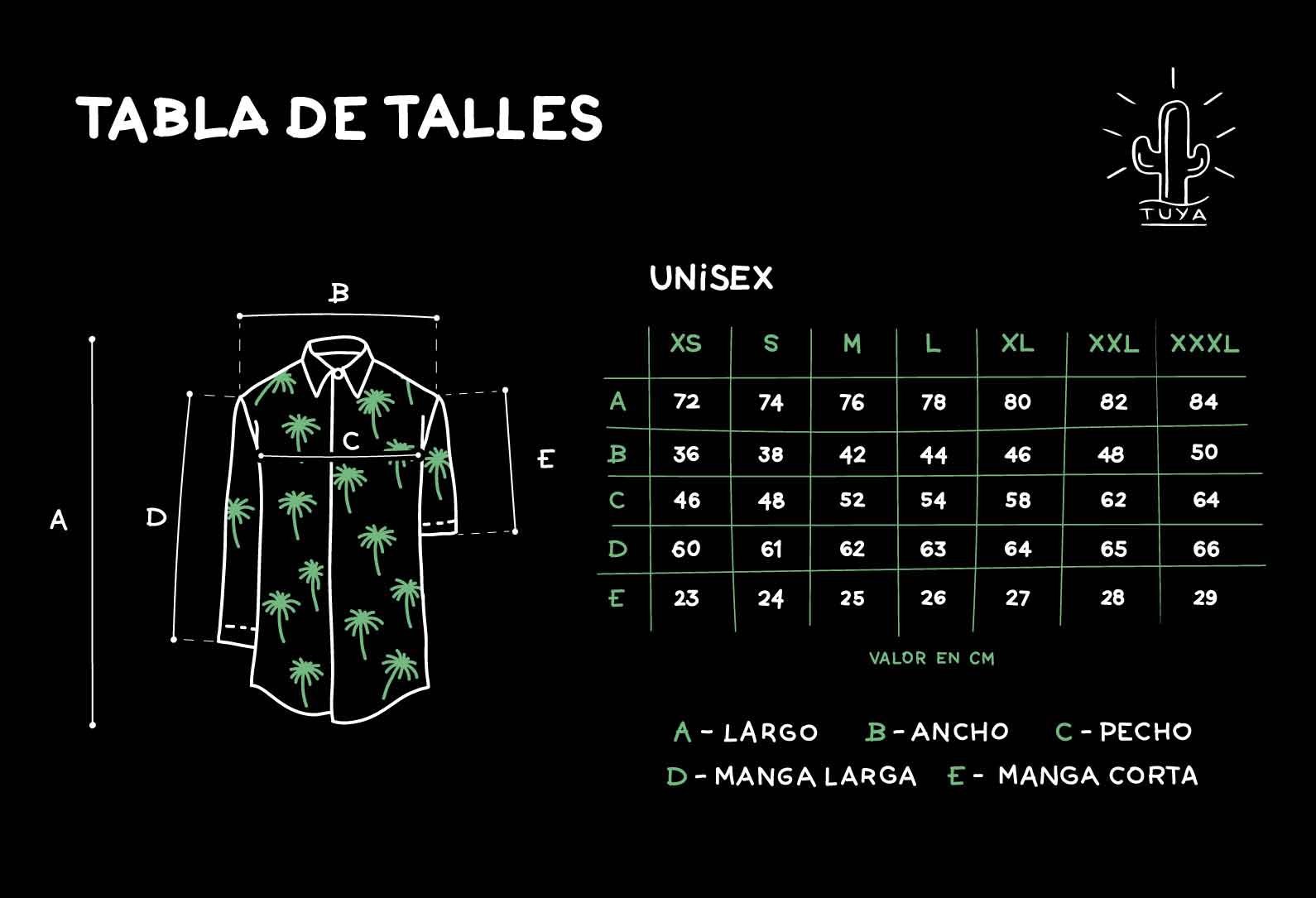 Tabla de Talles - HacelaTUYA